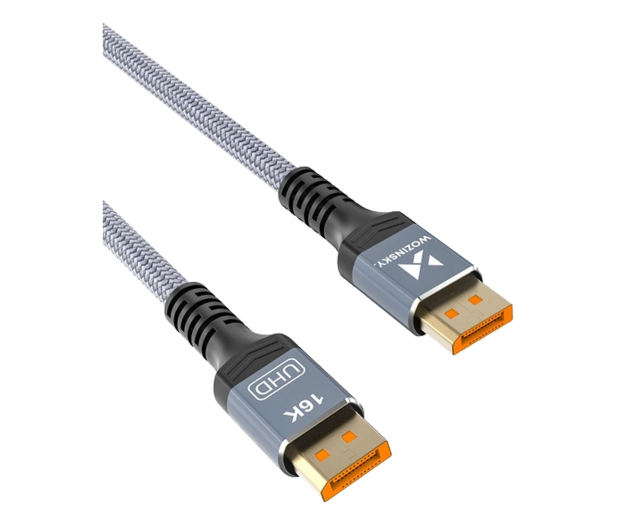 Wozinsky Kabel DisplayPort 2.1 Certyfikowany  2m czarny WPS-16AYL2S - 1487919 - zdjęcie 2